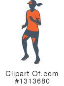 Marathon Runner Clipart #1313680 by patrimonio