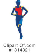 Marathon Runner Clipart #1314321 by patrimonio