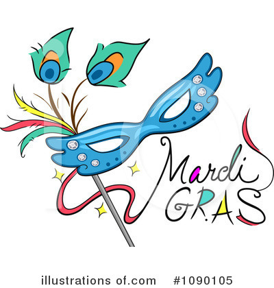 Royalty-Free (RF) Mardi Gras Clipart Illustration by BNP Design Studio - Stock Sample #1090105