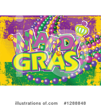 Royalty-Free (RF) Mardi Gras Clipart Illustration by Pushkin - Stock Sample #1288848