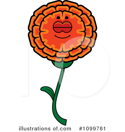Royalty-Free (RF) Marigold Clipart Illustration by Cory Thoman - Stock Sample #1099761
