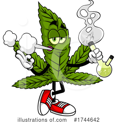 Cannabis Clipart #1744642 by Hit Toon