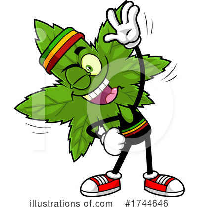 Royalty-Free (RF) Marijuana Clipart Illustration by Hit Toon - Stock Sample #1744646