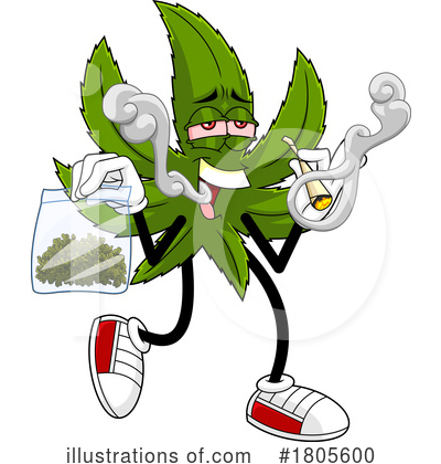 Cannabis Clipart #1805600 by Hit Toon