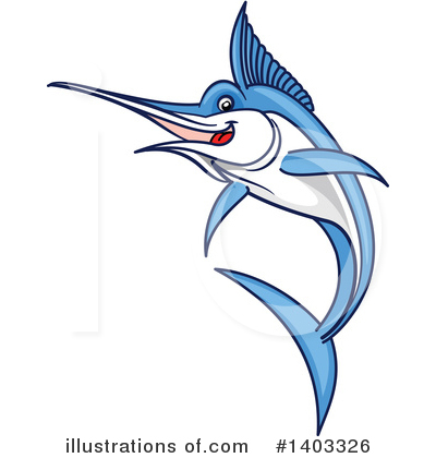 Marlin Clipart #1403326 by Vector Tradition SM