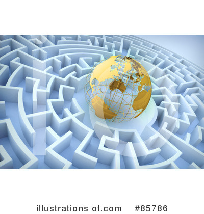 Royalty-Free (RF) Maze Clipart Illustration by Mopic - Stock Sample #85786
