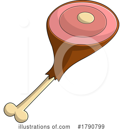 Royalty-Free (RF) Meat Clipart Illustration by Hit Toon - Stock Sample #1790799