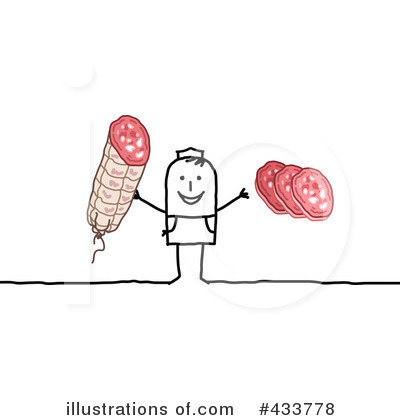 Royalty-Free (RF) Meat Clipart Illustration by NL shop - Stock Sample #433778