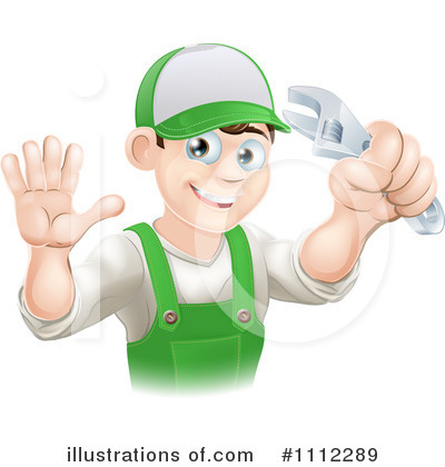 Royalty-Free (RF) Mechanic Clipart Illustration by AtStockIllustration - Stock Sample #1112289