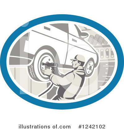 Royalty-Free (RF) Mechanic Clipart Illustration by patrimonio - Stock Sample #1242102