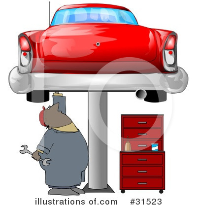 Royalty-Free (RF) Mechanic Clipart Illustration by djart - Stock Sample #31523