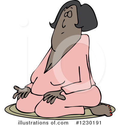 Meditating Clipart #1230191 by djart