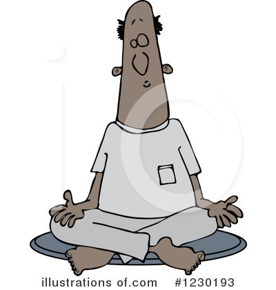 Royalty-Free (RF) Meditating Clipart Illustration by djart - Stock Sample #1230193