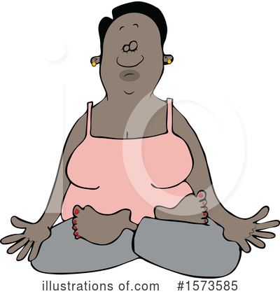 Royalty-Free (RF) Meditating Clipart Illustration by djart - Stock Sample #1573585