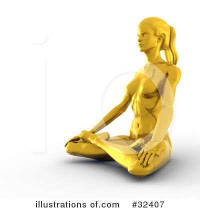 Royalty-Free (RF) Meditating Clipart Illustration by Tonis Pan - Stock Sample #32407