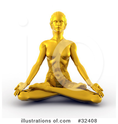 Royalty-Free (RF) Meditating Clipart Illustration by Tonis Pan - Stock Sample #32408