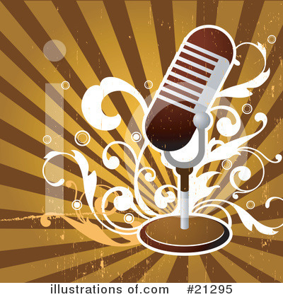 Royalty-Free (RF) Microphone Clipart Illustration by OnFocusMedia - Stock Sample #21295