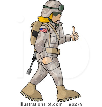 Royalty-Free (RF) Military Clipart Illustration by djart - Stock Sample #6279