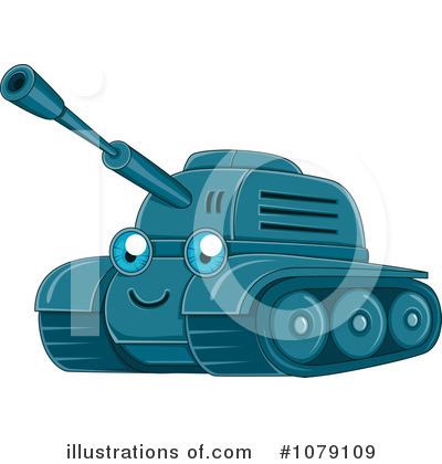 Royalty-Free (RF) Military Tank Clipart Illustration by BNP Design Studio - Stock Sample #1079109