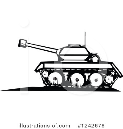 Royalty-Free (RF) Military Tank Clipart Illustration by xunantunich - Stock Sample #1242676