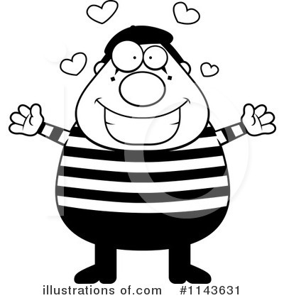 Royalty-Free (RF) Mime Clipart Illustration by Cory Thoman - Stock Sample #1143631