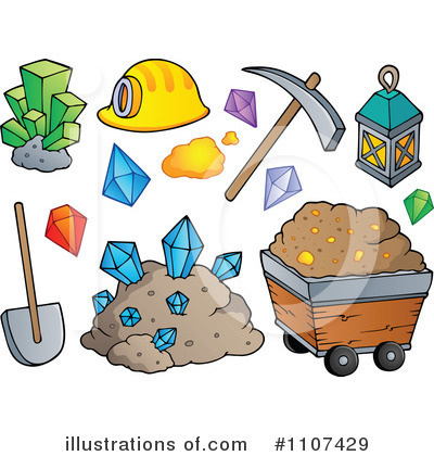 Royalty-Free (RF) Mining Clipart Illustration by visekart - Stock Sample #1107429