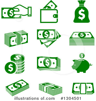 Money Bag Clipart #1304501 by Vector Tradition SM