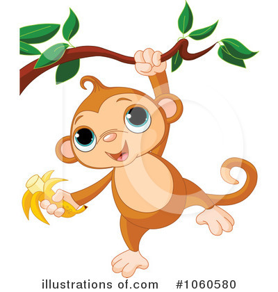 Monkey Clipart #1060580 by Pushkin