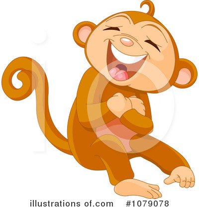 Royalty-Free (RF) Monkey Clipart Illustration by Pushkin - Stock Sample #1079078