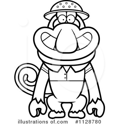 Royalty-Free (RF) Monkey Clipart Illustration by Cory Thoman - Stock Sample #1128780
