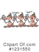 Monkey Clipart #1231550 by Dennis Holmes Designs