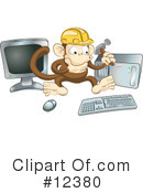 Monkey Clipart #12380 by AtStockIllustration