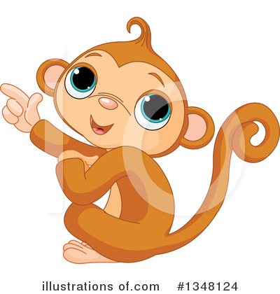 Royalty-Free (RF) Monkey Clipart Illustration by Pushkin - Stock Sample #1348124