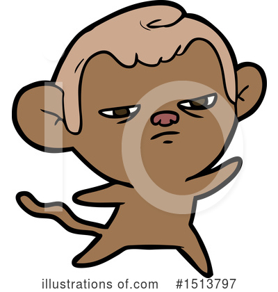 Royalty-Free (RF) Monkey Clipart Illustration by lineartestpilot - Stock Sample #1513797