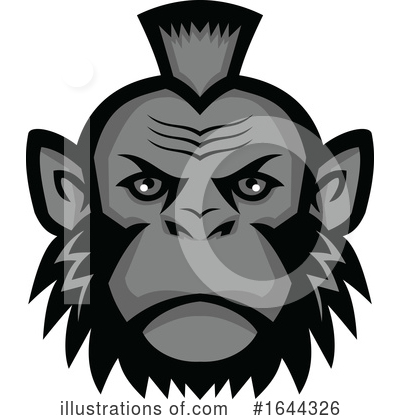 Royalty-Free (RF) Monkey Clipart Illustration by patrimonio - Stock Sample #1644326