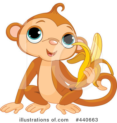 Royalty-Free (RF) Monkey Clipart Illustration by Pushkin - Stock Sample #440663