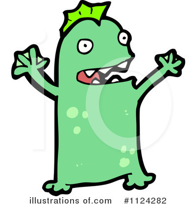 Royalty-Free (RF) Monster Clipart Illustration by lineartestpilot - Stock Sample #1124282