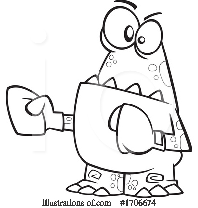 Royalty-Free (RF) Monster Clipart Illustration by toonaday - Stock Sample #1706674