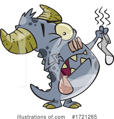 Royalty-Free (RF) Monster Clipart Illustration by toonaday - Stock Sample #1721265