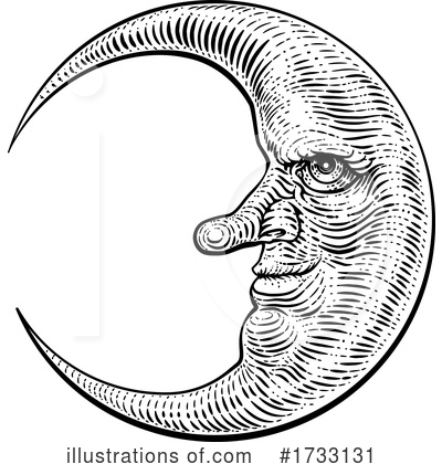 Moon Clipart #1733131 by AtStockIllustration