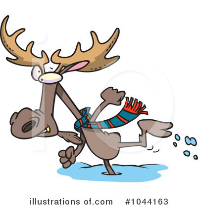 Royalty-Free (RF) Moose Clipart Illustration by toonaday - Stock Sample #1044163