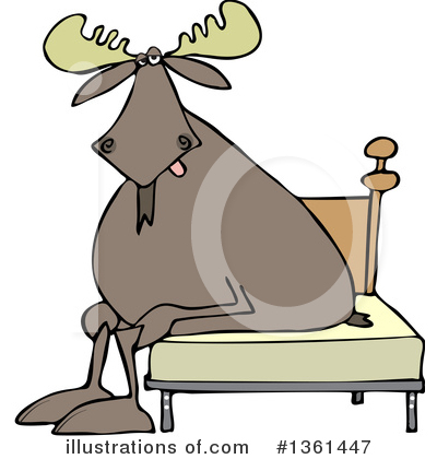 Royalty-Free (RF) Moose Clipart Illustration by djart - Stock Sample #1361447