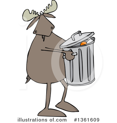 Garbage Can Clipart #1361609 by djart