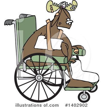 Royalty-Free (RF) Moose Clipart Illustration by djart - Stock Sample #1402902