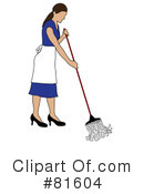 Mopping Clipart #81604 by Pams Clipart