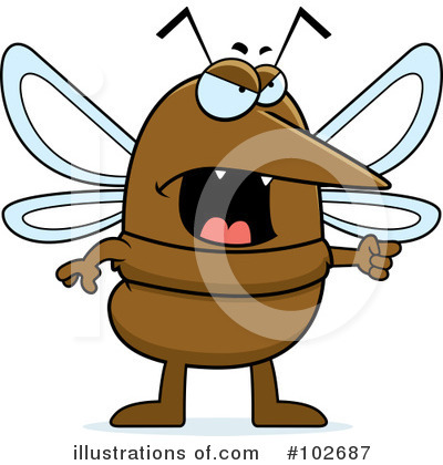 Mosquito Clipart #102687 by Cory Thoman