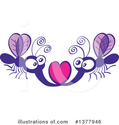 Mosquitoes Clipart #1377946 by Zooco