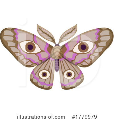Royalty-Free (RF) Moth Clipart Illustration by Vector Tradition SM - Stock Sample #1779979