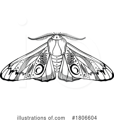 Moth Clipart #1806604 by Vector Tradition SM