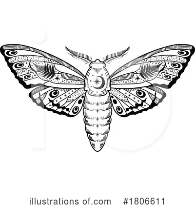 Moths Clipart #1806611 by Vector Tradition SM